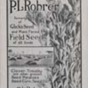 Rohrer Seeds - 1919 Rohrer Seed Catalog - Nurseries & Gardening Near Me - Lancaster, Pennsylvania