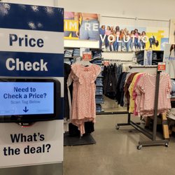 Old Navy - Love the price checker. Several throughout store.