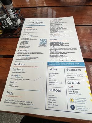 Menu photo 6 St. Augustine Seafood Company St. Augustine, FL Menu photo 6 St. Augustine Seafood Company St. Augustine, FL