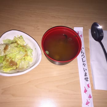 Donburi - Salad and soup that comes with the meal - Japanese Near Me - Markham, Ontario Donburi - Salad and soup that comes with the meal - Japanese Near Me - Markham, Ontario