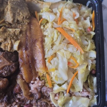 Wi Jammin Caribbean Cafe - Rice and peas, cabbage and plantains - Caribbean Near Me - Los Angeles, California Wi Jammin Caribbean Cafe - Rice and peas, cabbage and plantains - Caribbean Near Me - Los Angeles, California