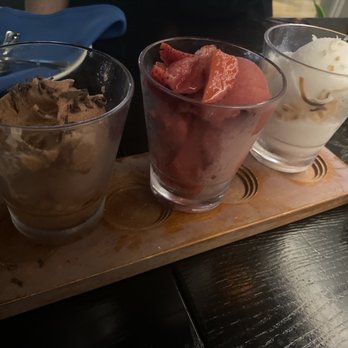 River: A Waterfront Restaurant & Bar - Sorbet Flight - Steakhouses Near Me - Wethersfield, Connecticut River: A Waterfront Restaurant & Bar - Sorbet Flight - Steakhouses Near Me - Wethersfield, Connecticut