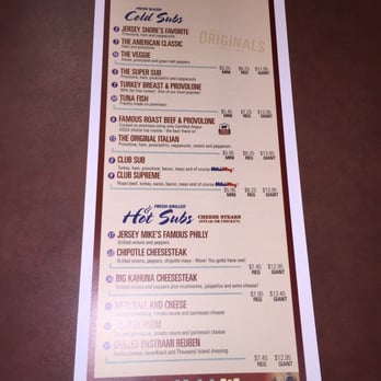 Jersey Mike's Subs - Menu - Sandwiches Near Me - Gaithersburg, Maryland Jersey Mike's Subs - Menu - Sandwiches Near Me - Gaithersburg, Maryland