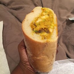 Curry Chicken Salad. This is just HALF of the sandwich that they give you!