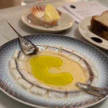 Saint Peter - Salt & Vinegar Garfish - goes great with the sourdough and yoghurt butter - Seafood Near Me