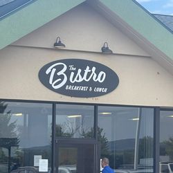 The bistro is in the Oleson's grocery store area.