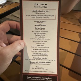 Toku Modern Asian - Sunday Only Brunch, look at this menu!!!!! - Asian Fusion Near Me - Aventura, Florida Toku Modern Asian - Sunday Only Brunch, look at this menu!!!!! - Asian Fusion Near Me - Aventura, Florida
