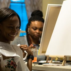 Nicki's painting on the gogh