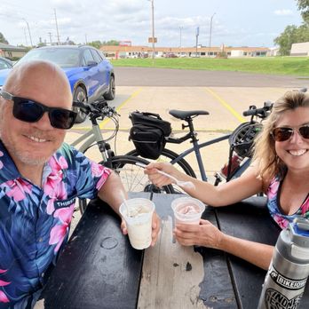 Pedal-In - Two shakes - strawberry and Reese's PB Cup. - Sandwiches Near Me - Panora, Iowa Pedal-In - Two shakes - strawberry and Reese's PB Cup. - Sandwiches Near Me - Panora, Iowa