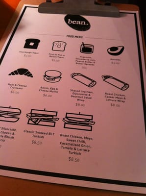 Menu photo 3 Bean. Brisbane, QLD