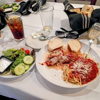 Joe's Pasta House - My meal- Chicken Parm and garden salad. - Italian Near Me - Rio Rancho, New Mexico