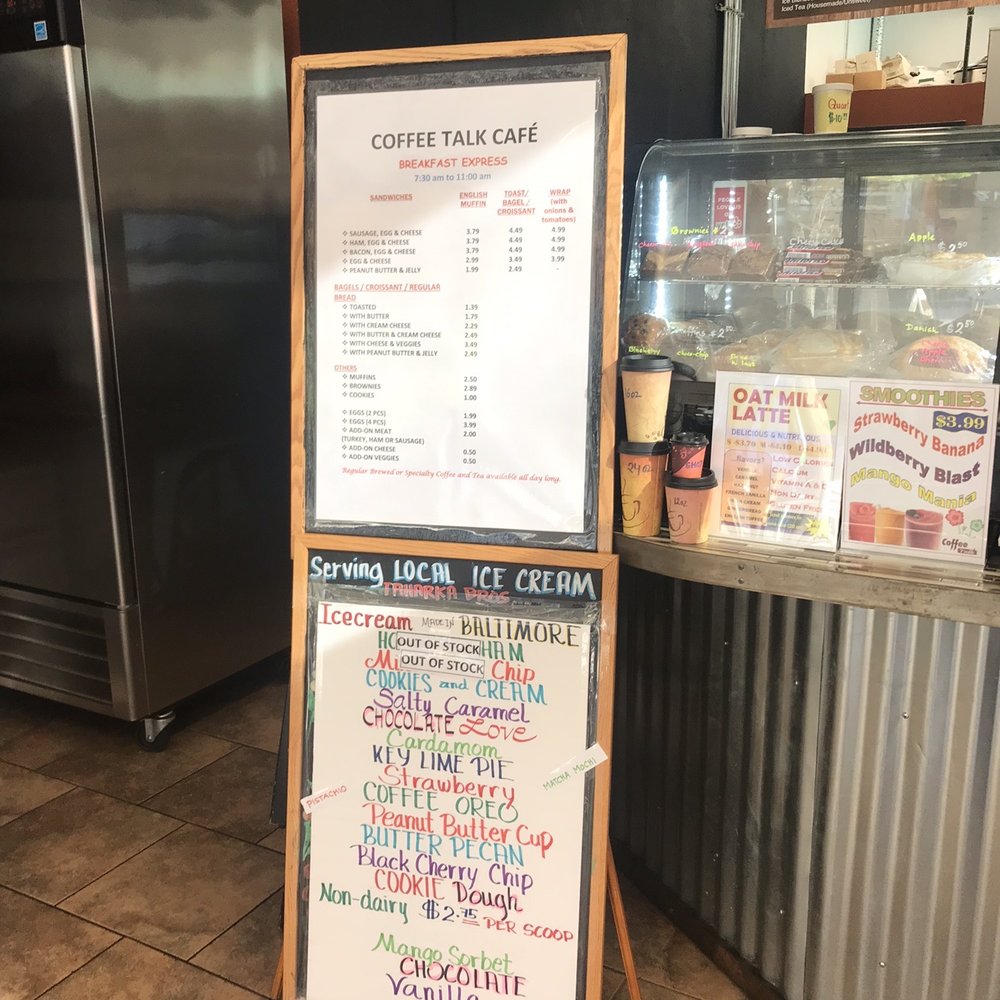 Coffee Talk Cafe - a menu for a coffee shop - Delis Near Me - Towson, Maryland Coffee Talk Cafe - a menu for a coffee shop - Delis Near Me - Towson, Maryland