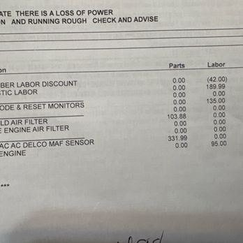 AAA Tire & Auto Service - Extract from the bill. - Tires Near Me - Leesburg, Virginia AAA Tire & Auto Service - Extract from the bill. - Tires Near Me - Leesburg, Virginia