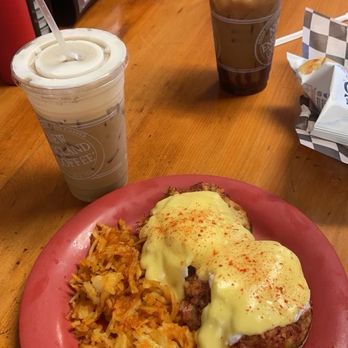 The Farmhouse Cafe - Irish eggs Benny, cold brew with vanilla cold foam - Breakfast & Brunch Near Me - Dunstable, Massachusetts The Farmhouse Cafe - Irish eggs Benny, cold brew with vanilla cold foam - Breakfast & Brunch Near Me - Dunstable, Massachusetts