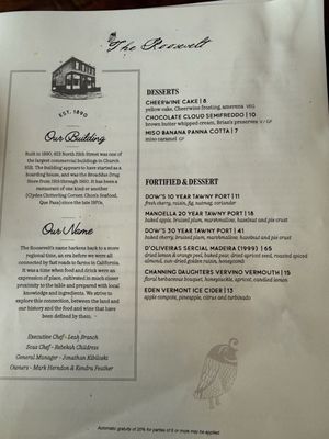 Menu photo 8 The Roosevelt Richmond, VA Menu photo 8 The Roosevelt Richmond, VA