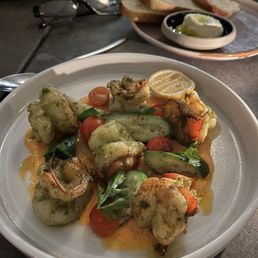 Prawns with green Harissa Prawns with green Harissa