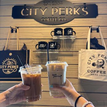 City Perks Coffee - Cold brew coffee and a lavender latte - Coffee & Tea Near Me - St. Augustine, Florida