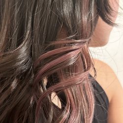 All About Hair Design's - Balayage with accent color