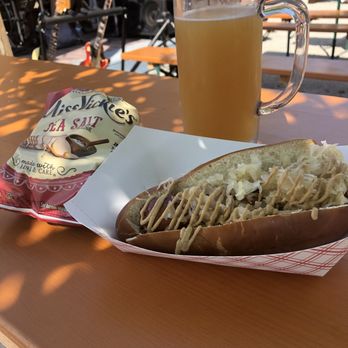 Petrifying Springs Biergarten - I had a tasty brat with mustard and sauerkraut. - Beer Gardens Near Me - Kenosha, Wisconsin Petrifying Springs Biergarten - I had a tasty brat with mustard and sauerkraut. - Beer Gardens Near Me - Kenosha, Wisconsin