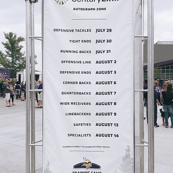 Verizon Vikings Training Camp - Autograph Zones Listing - Baseball Fields Near Me - Eagan, Minnesota