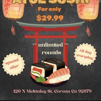 Sushi Asahi - Corona - All day.. every day... - Japanese Near Me - Corona, California Sushi Asahi - Corona - All day.. every day... - Japanese Near Me - Corona, California