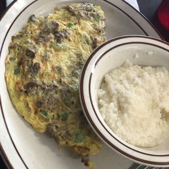 Victor's Kitchen - Philly steak omelette w/grits. - Breakfast & Brunch Near Me - Pinellas Park, Florida Victor's Kitchen - Philly steak omelette w/grits. - Breakfast & Brunch Near Me - Pinellas Park, Florida