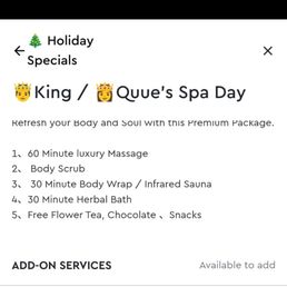 Best massage package ever