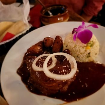 Rancho Tequileria - Puebla Mole. Solid mole. Epazote rice was odd. - Mexican Near Me - New York, New York Rancho Tequileria - Puebla Mole. Solid mole. Epazote rice was odd. - Mexican Near Me - New York, New York