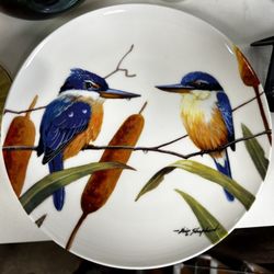 Thrifty Station - Kingfisher salad size  plate with Australia designer. I think it was $6.