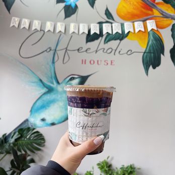 Coffeeholic House - Vietnamese coffee w/ ube drizzle - Coffee & Tea Near Me - Seattle, Washington Coffeeholic House - Vietnamese coffee w/ ube drizzle - Coffee & Tea Near Me - Seattle, Washington