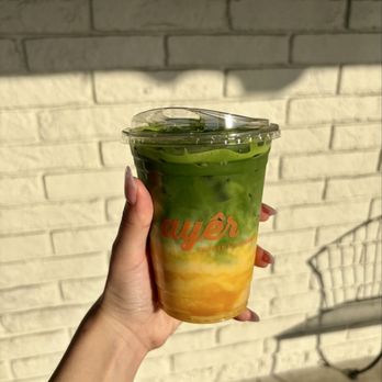 Ayer Coffee - Mango Matcha - Coffee & Tea Near Me - Tustin, California Ayer Coffee - Mango Matcha - Coffee & Tea Near Me - Tustin, California