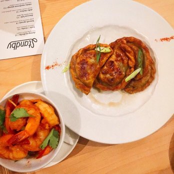 Standby - Shrimp Escabeche & Whiskey Mushroom Pierogis. - New American Near Me - Detroit, Michigan