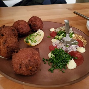 Nina May - Crab hushpuppies - New American Near Me - Washington, DC, District of Columbia Nina May - Crab hushpuppies - New American Near Me - Washington, DC, District of Columbia