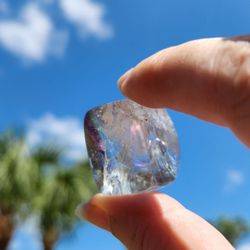 Aura coated smokey quartz