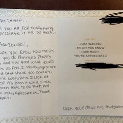 Brian K Brzowski , MD FACS - Brzowski Plastic Surgery - Thank you note.