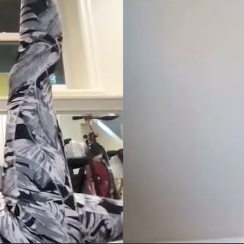 Jessica Fudim Pilates - My multi-tasking client stretching her hamstrings on her Pilates Springboard, while petting her cat! - Pilates Near Me Jessica Fudim Pilates - My multi-tasking client stretching her hamstrings on her Pilates Springboard, while petting her cat! - Pilates Near Me