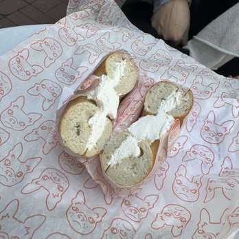 Pearl’s Bagels - Plain bagel with cream cheese - Bagels Near Me - Washington, DC, District of Columbia