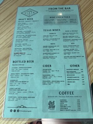 Menu photo 3 Vista Brewing San Antonio, TX Menu photo 3 Vista Brewing San Antonio, TX