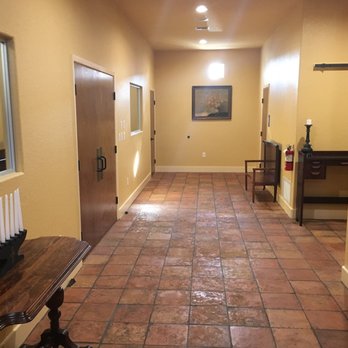 Foyer Of New Spanish Mediterranean Funeral Chapel At Lux Funeral