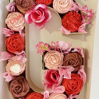 Choice Confections - the letter g made out of cupcakes - Desserts Near Me - La Mesa, California Choice Confections - the letter g made out of cupcakes - Desserts Near Me - La Mesa, California