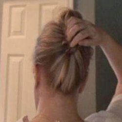 Huge white streak in back. Didn't match the rest.