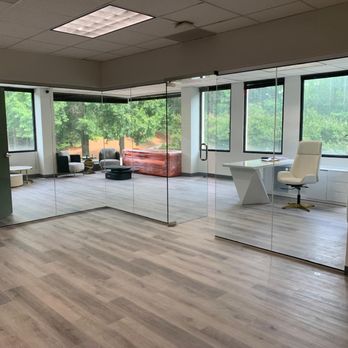 Construction Glass & Shower Doors - Glass wall for an office space. Contact us for a free quote today! - Glass & Mirrors Near Me - Norcross, Georgia Construction Glass & Shower Doors - Glass wall for an office space. Contact us for a free quote today! - Glass & Mirrors Near Me - Norcross, Georgia