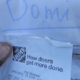 Receipt for product purchased and sold by DOMI Receipt for product purchased and sold by DOMI
