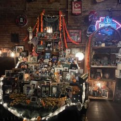 Chicago's - Not sure if this is up year round or for Dia de Los Muertos