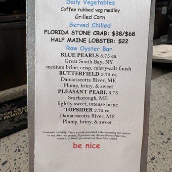 Coconuts - Menu - Seafood Near Me - Fort Lauderdale, Florida
