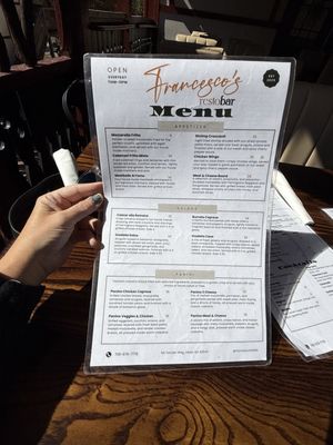 Menu photo 2 Francesco's Restobar Helen, GA