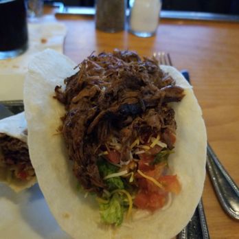 Fox River Brewing - This is one of the two Baracobao beef tacos I ordered. Plentiful portion size at affordable cost! Plus chips and salsa! - Breweries Near Me - Appleton, Wisconsin