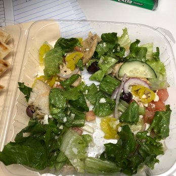 Soco's Gyros - Half empty 10 dollar salad. - Greek Near Me - Saint Louis, Missouri Soco's Gyros - Half empty 10 dollar salad. - Greek Near Me - Saint Louis, Missouri