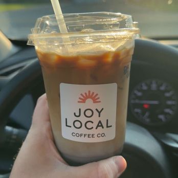 Joy Local Coffee - Iced blueberry latte with oat milk - Coffee & Tea Near Me - Gahanna, Ohio Joy Local Coffee - Iced blueberry latte with oat milk - Coffee & Tea Near Me - Gahanna, Ohio