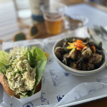The Salt Line - Crab Roll with crispy Brussels sprouts substituted - Seafood Near Me - Washington, DC, District of Columbia